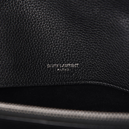 Saint Laurent Grained Calfskin Small Supple Sac De Jour Black 7 of 10