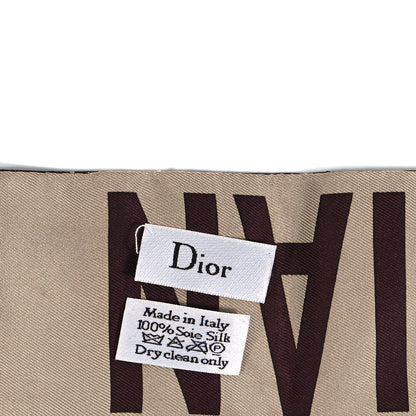 Christian Dior Silk Oblique Mitzah Scarf Bordeaux 3 of 4