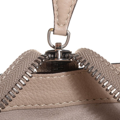 Celine Drummed Calfskin Shoulder Luggage Dune 8 of 8