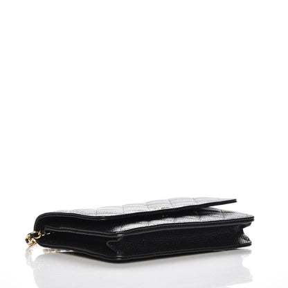 Chanel Caviar Quilted Wallet On Chain WOC Black 4 of 9