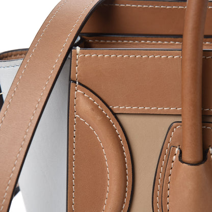 Celine Smooth Calfskin Suede Nano Tri-Color Luggage Multicolor 13 of 16