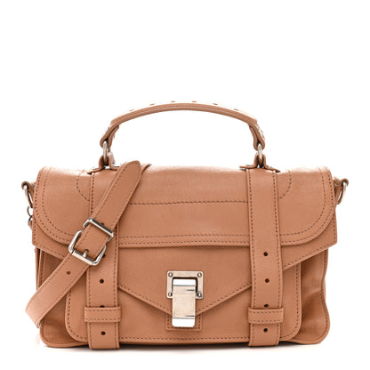 Proenza Schouler Lambskin Tiny PS1 Satchel Desert Earth 1 of 15