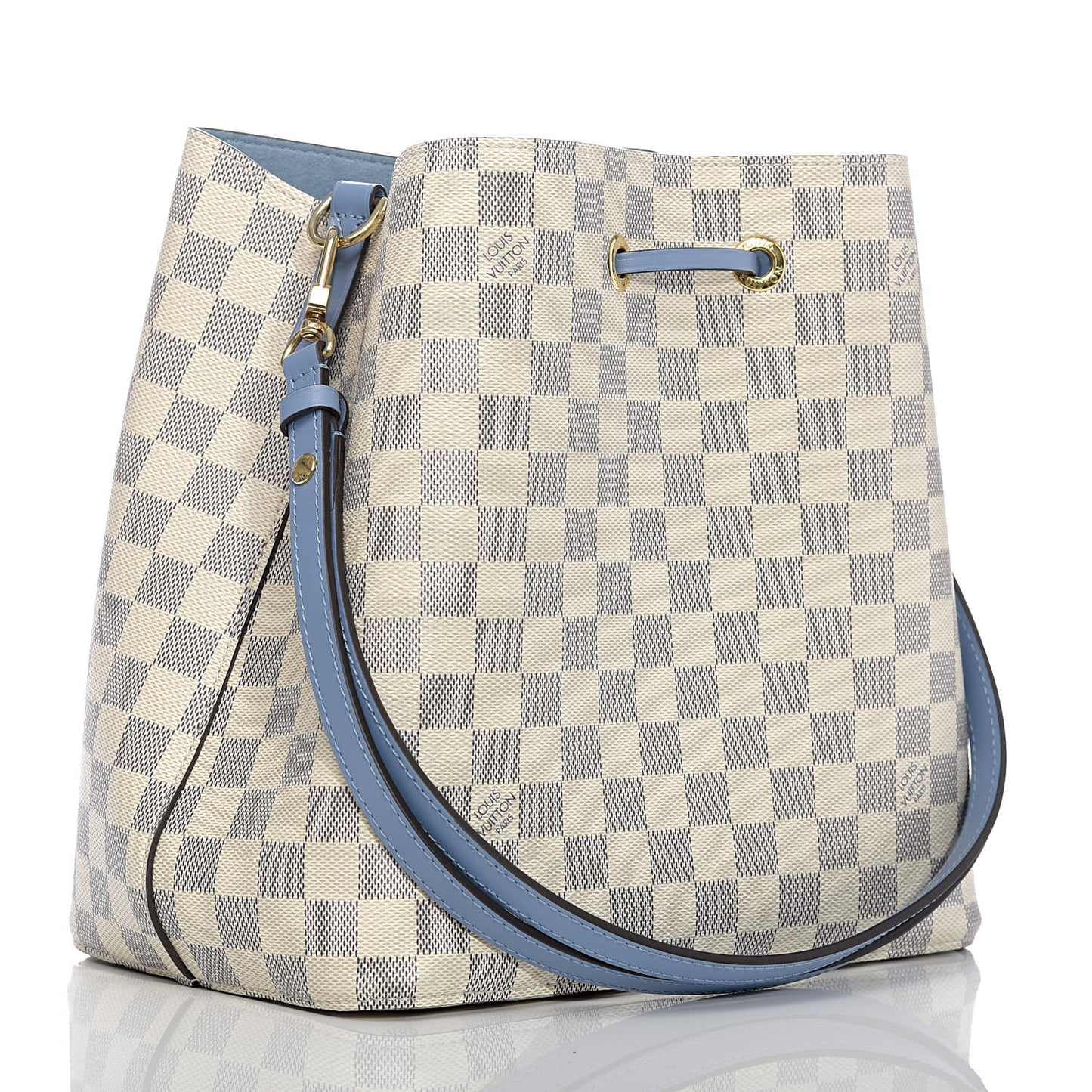 Damier Azur Neonoe MM Bleuet