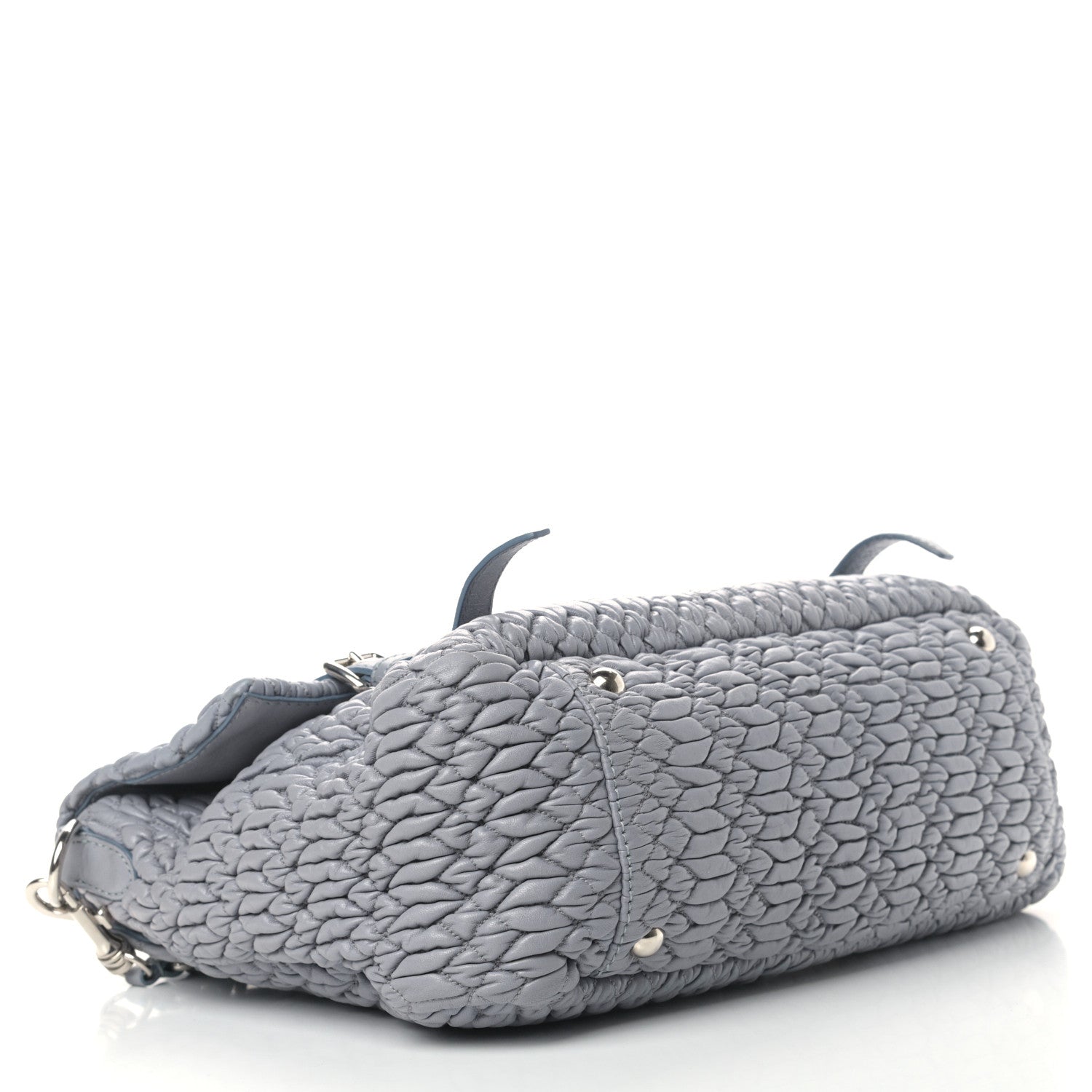 Miu Miu Nappa Matelasse Flap Satchel Nube 4 of 10