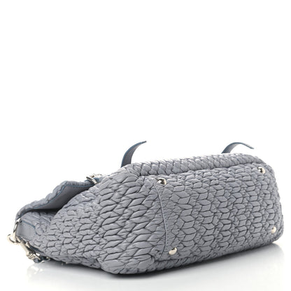 Miu Miu Nappa Matelasse Flap Satchel Nube 4 of 10