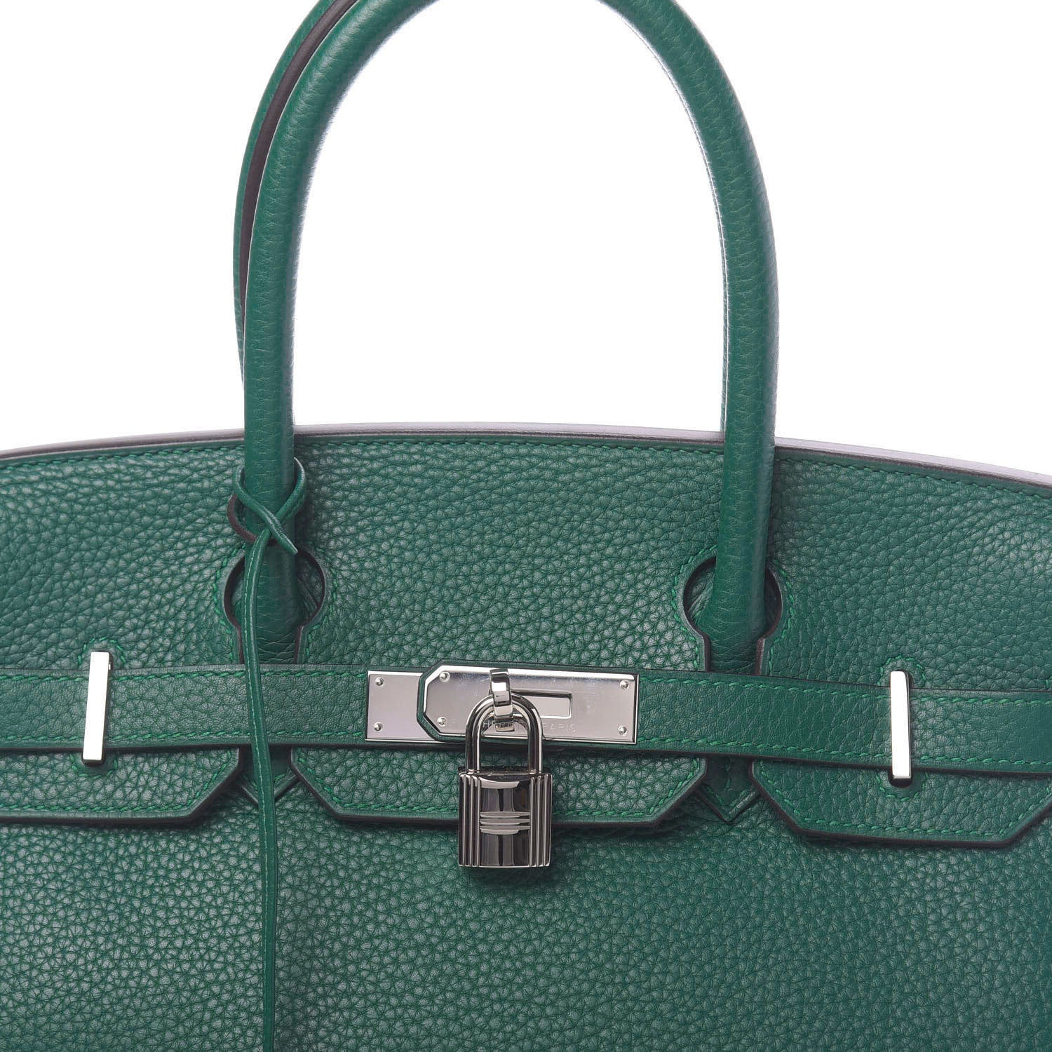 Hermes Taurillon Clemence Birkin 30 Malachite 10 of 10