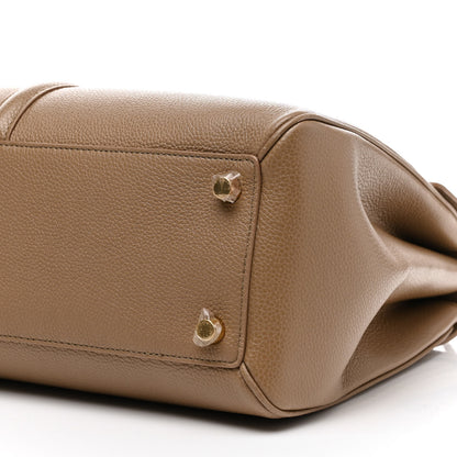 Celine Grained Calfskin Medium 16 Top Handle Bag Beige 10 of 14