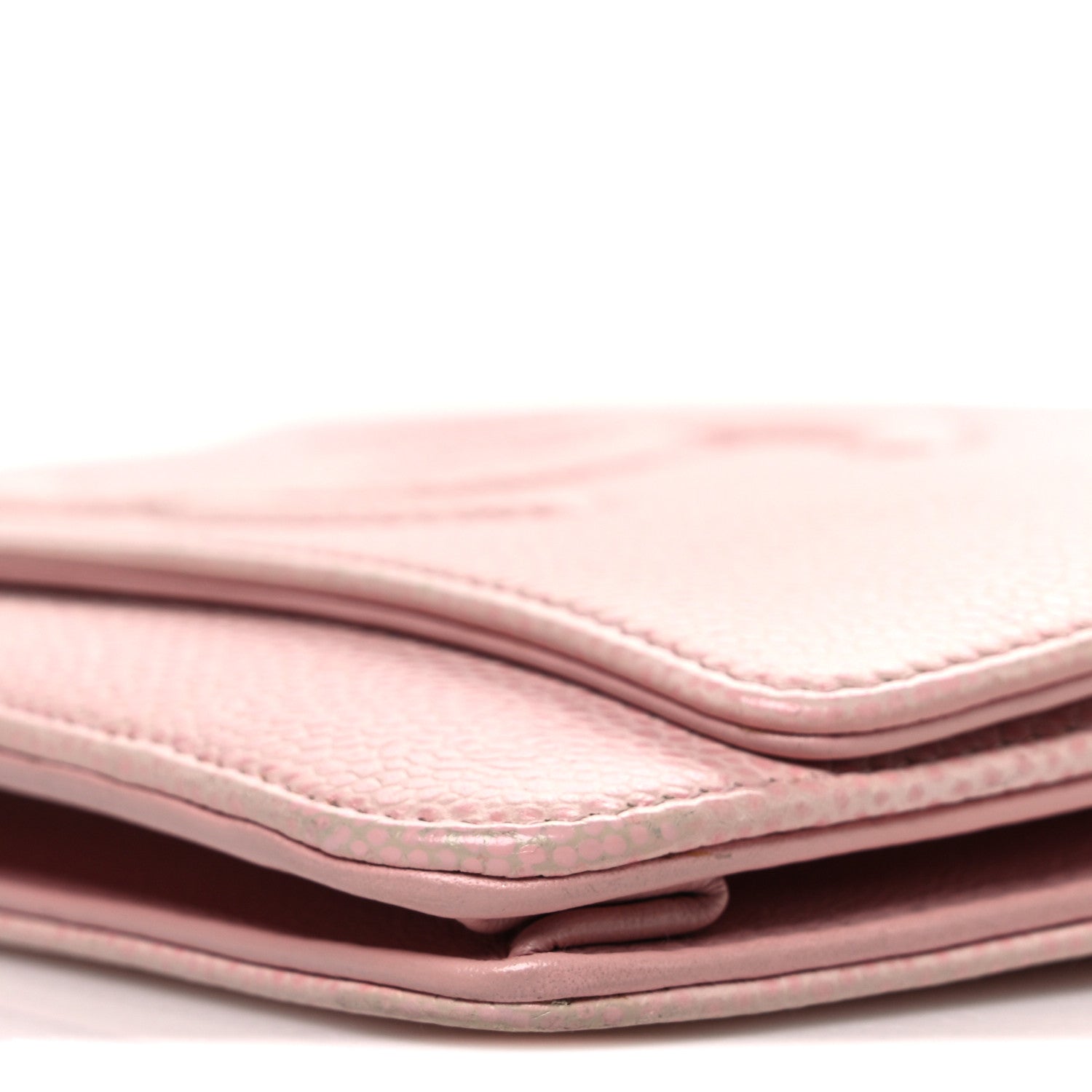 Chanel Caviar Timeless CC Wallet on Chain WOC Pink 10 of 10