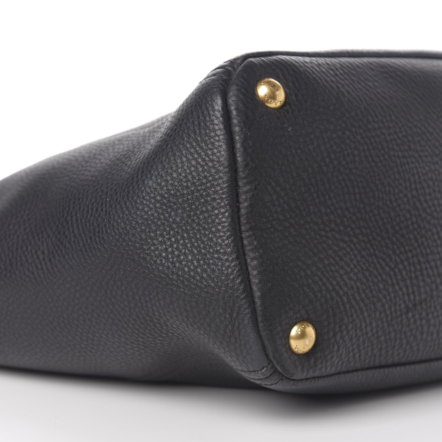 Prada Vitello Daino Side Pocket Tote Black 7 of 9