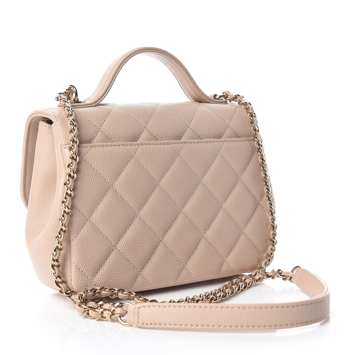 Chanel Caviar Quilted Small Business Affinity Flap Beige 1 of 10