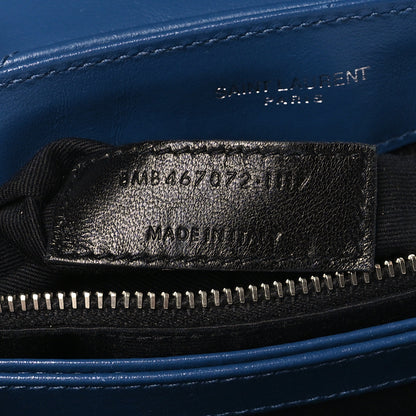 Saint Laurent Calfskin Y Quilted Monogram Toy Loulou Crossbody Bag New Cobalt 7 of 9