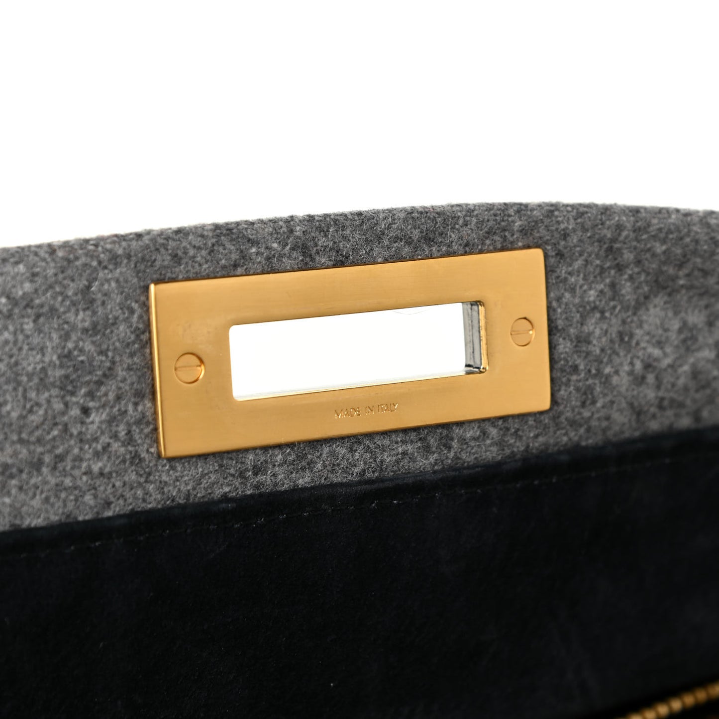 Flannel Large Peekaboo Iconic Satchel Grey