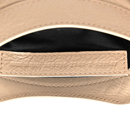 Balenciaga Agneau Classic Silver Hardware Mini City Logo Strap Light Beige Black 7 of 10