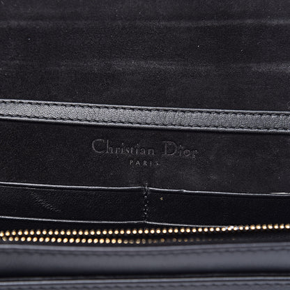 Christian Dior Calfskin Heart Printed Embossed Stars Wallet on Chain Red 6 of 11