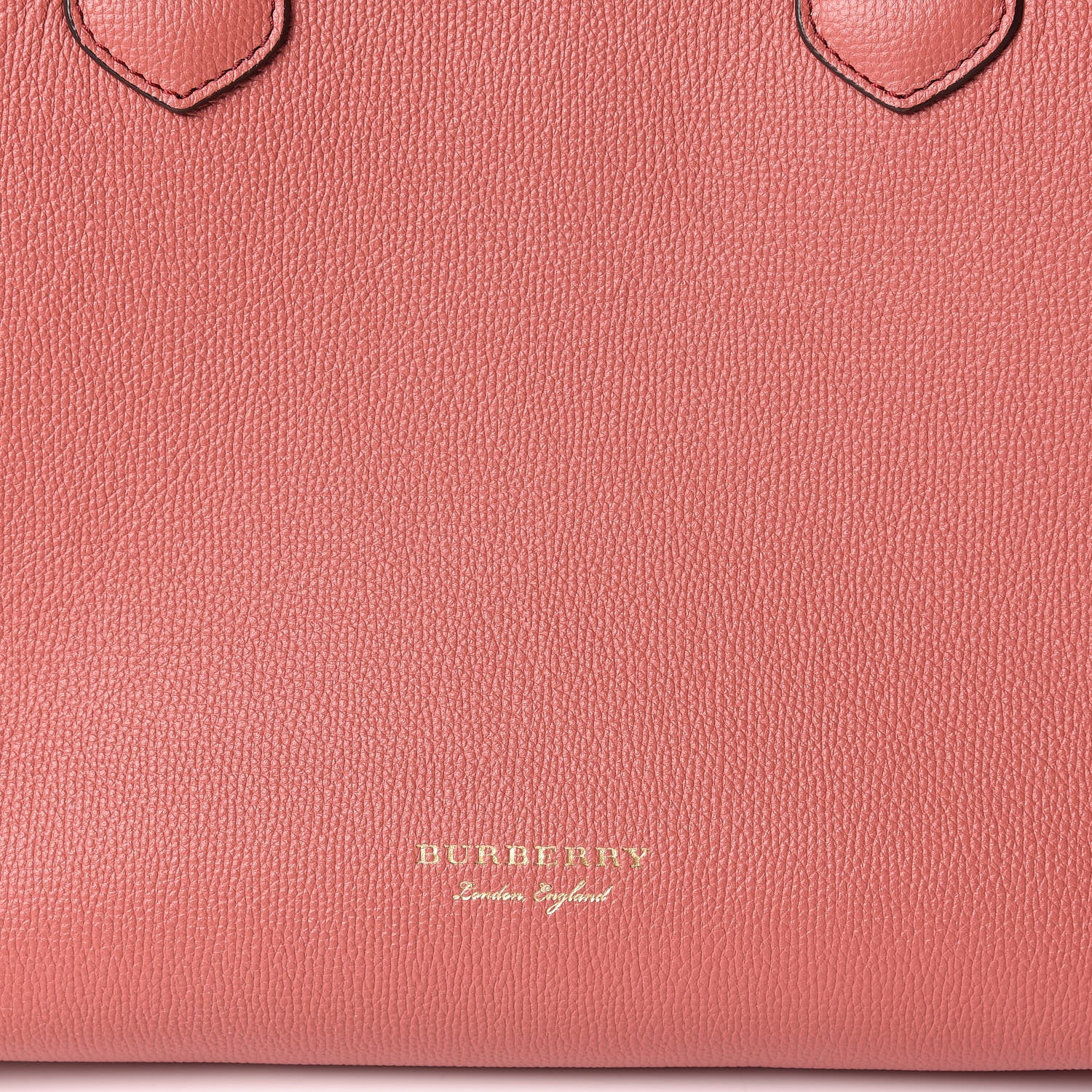 Burberry Grainy Calfskin House Check Medium Banner Tote Mauve Pink 11 of 11