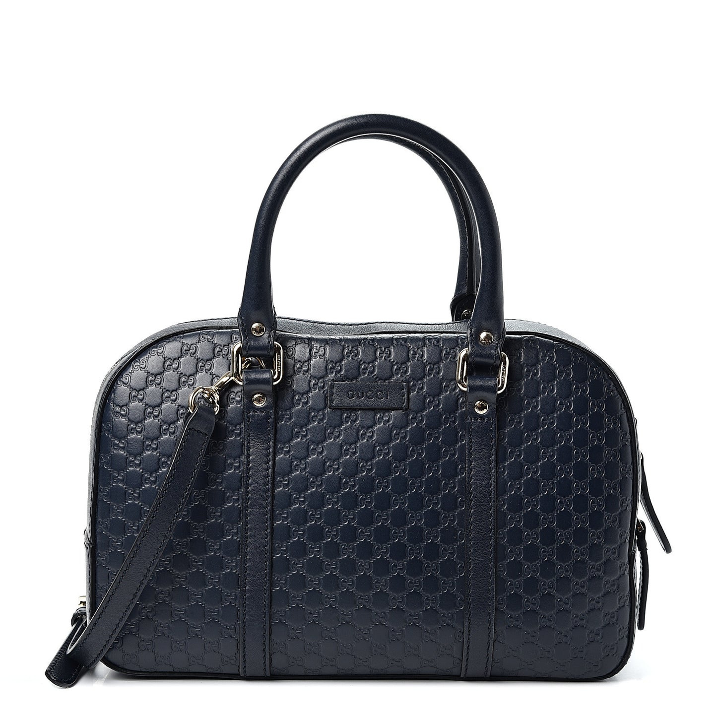 Microguccissima Medium Crossbody Bag Blue