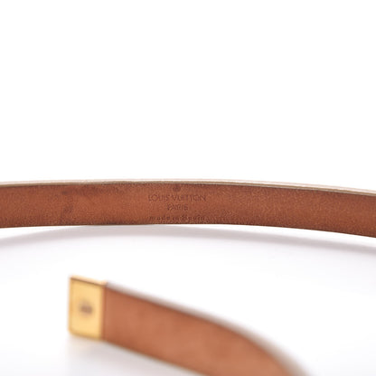 Louis Vuitton Ceinture Belt Gold Buckle 95 Nude 4 of 7