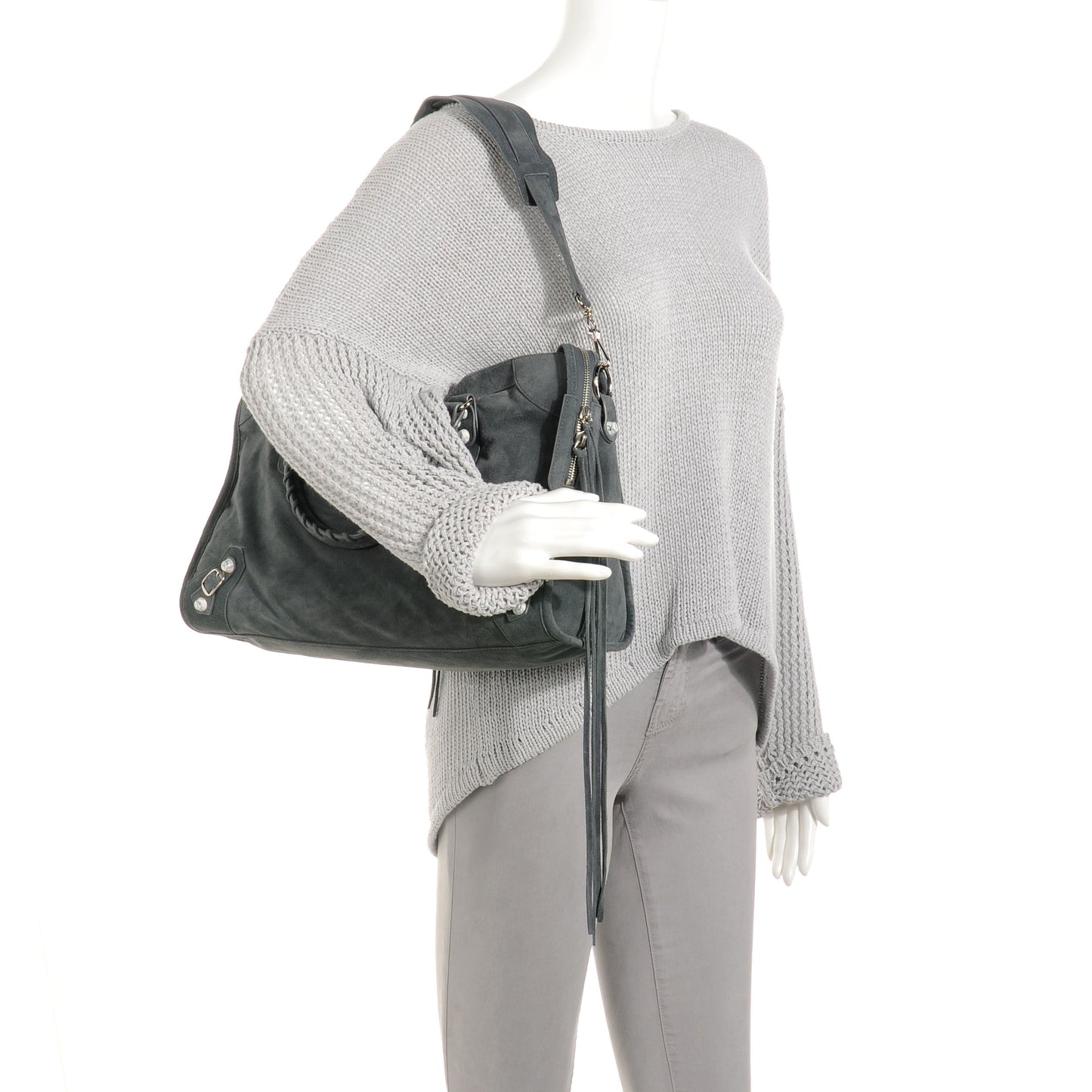 Baby Daim Suede Marble Hardware City Grey