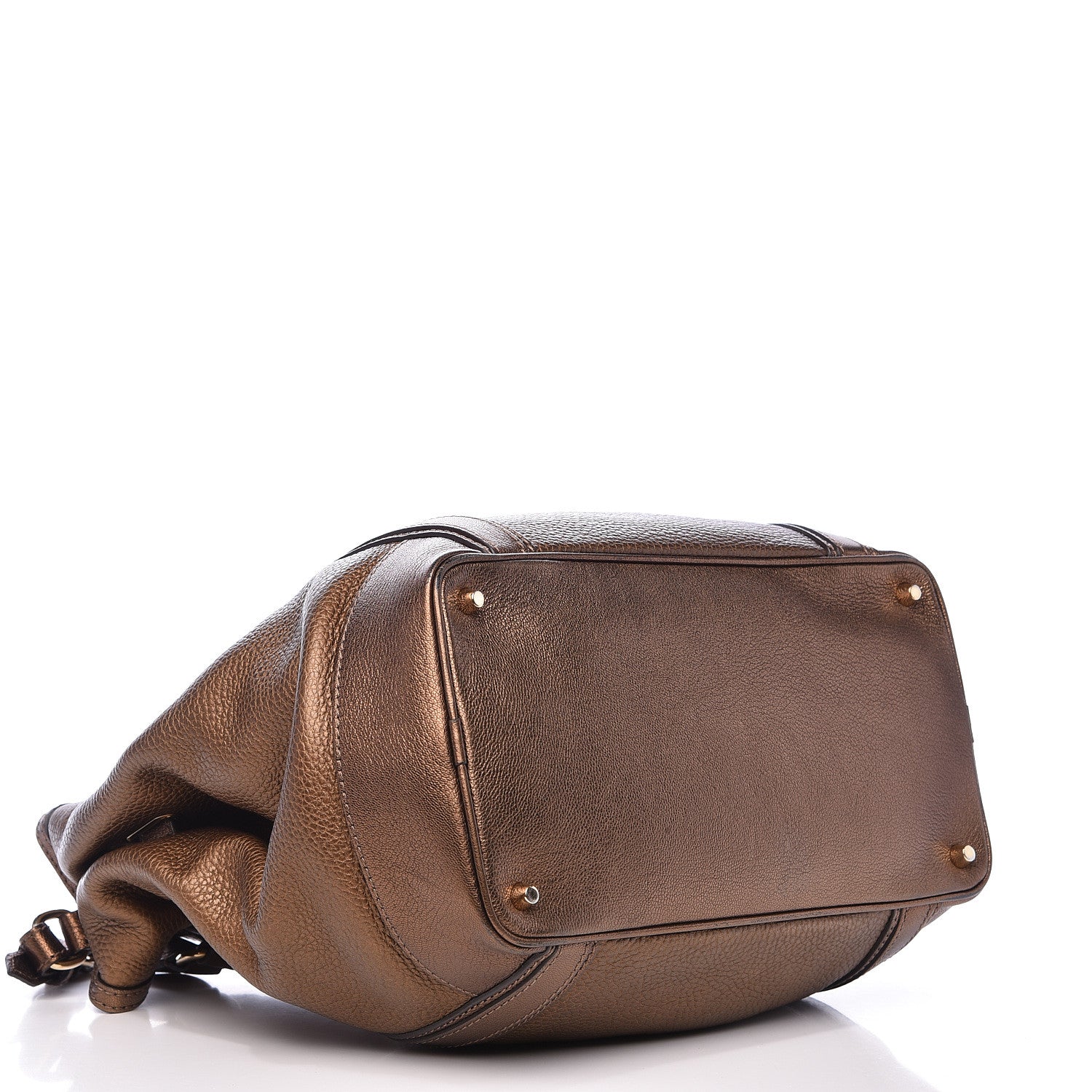 Burberry Grainy Calfskin Medium Golderton Tote Antique Gold 4 of 12
