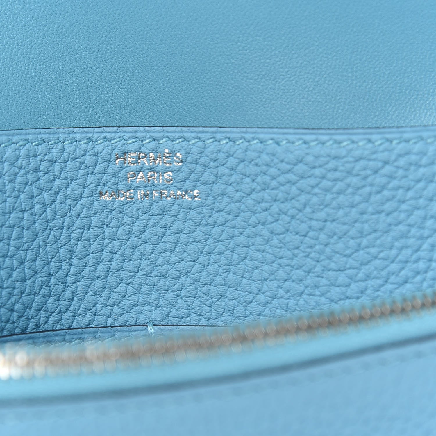 Hermes Togo Dogon Compact Wallet Blue du Nord 6 of 8