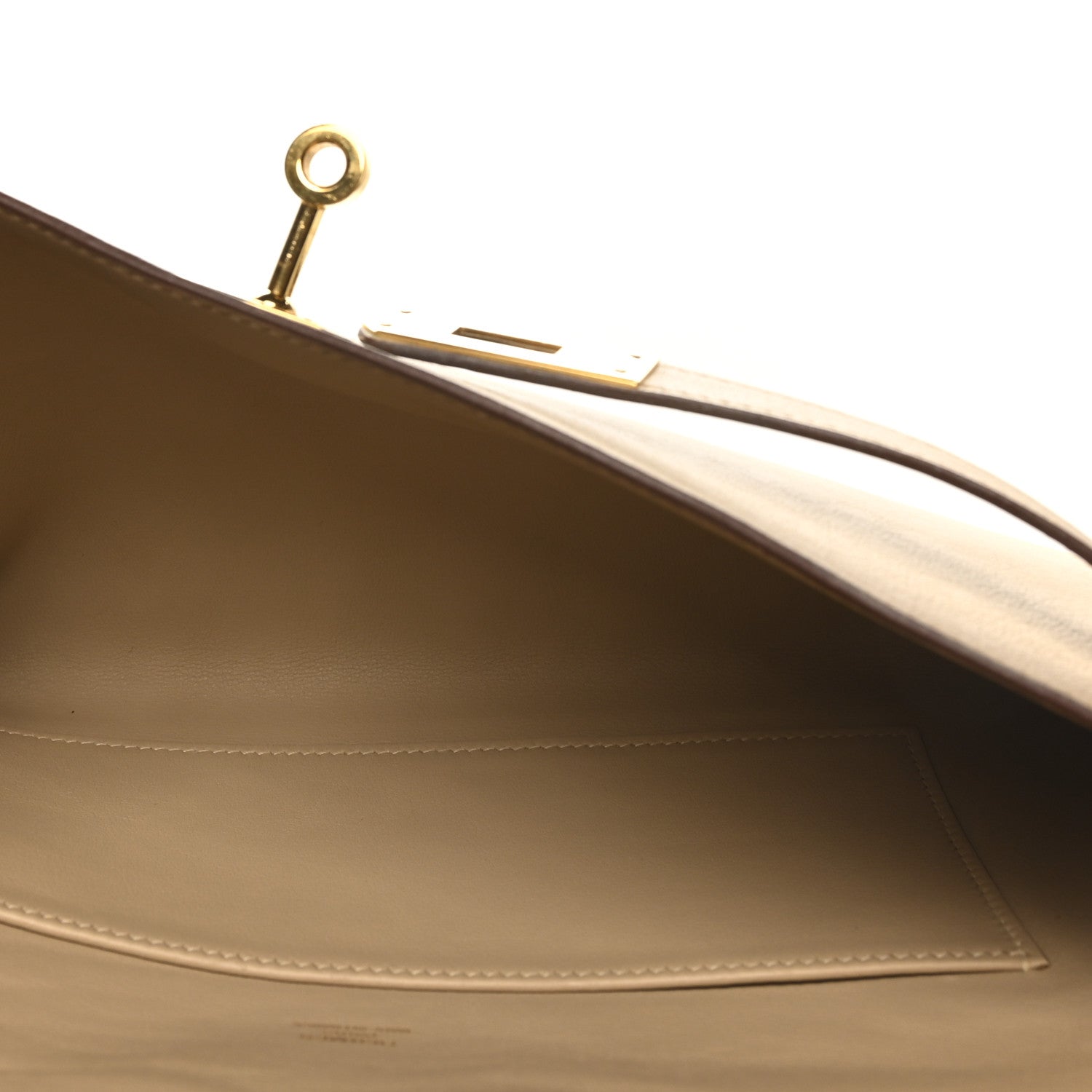 Hermes Swift Kelly Longue Clutch Pochette Tabac Camel 5 of 9