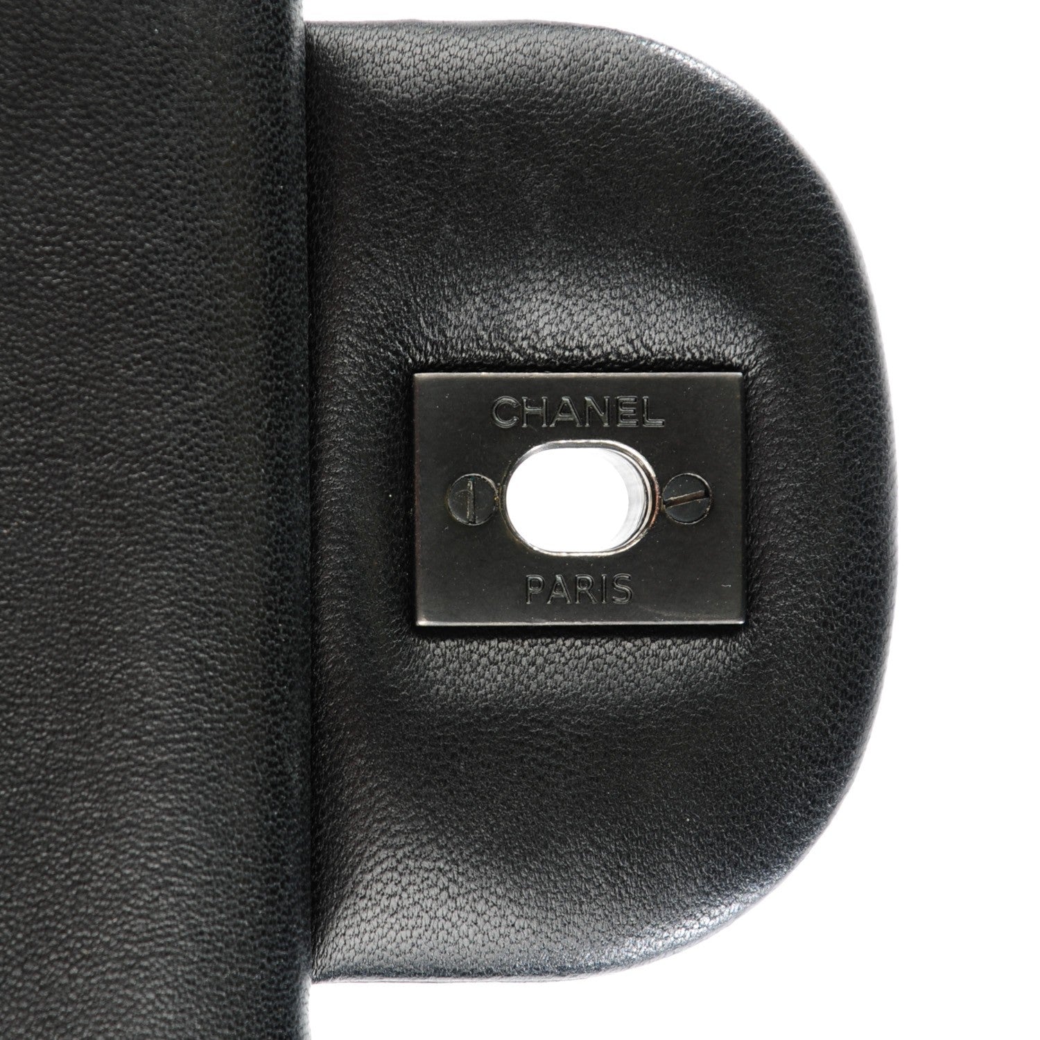 Chanel Lambskin Quilted Jumbo Double Flap So Black 10 of 12