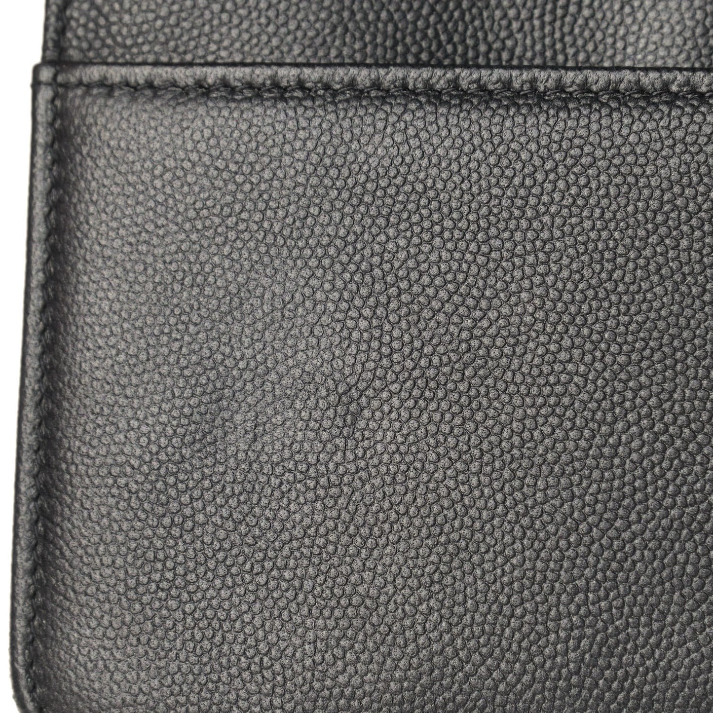 Caviar Quilted Boy Wallet On Chain WOC So Black
