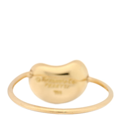 Tiffany 18K Yellow Gold Elsa Peretti Bean Ring 44 3 3 of 4