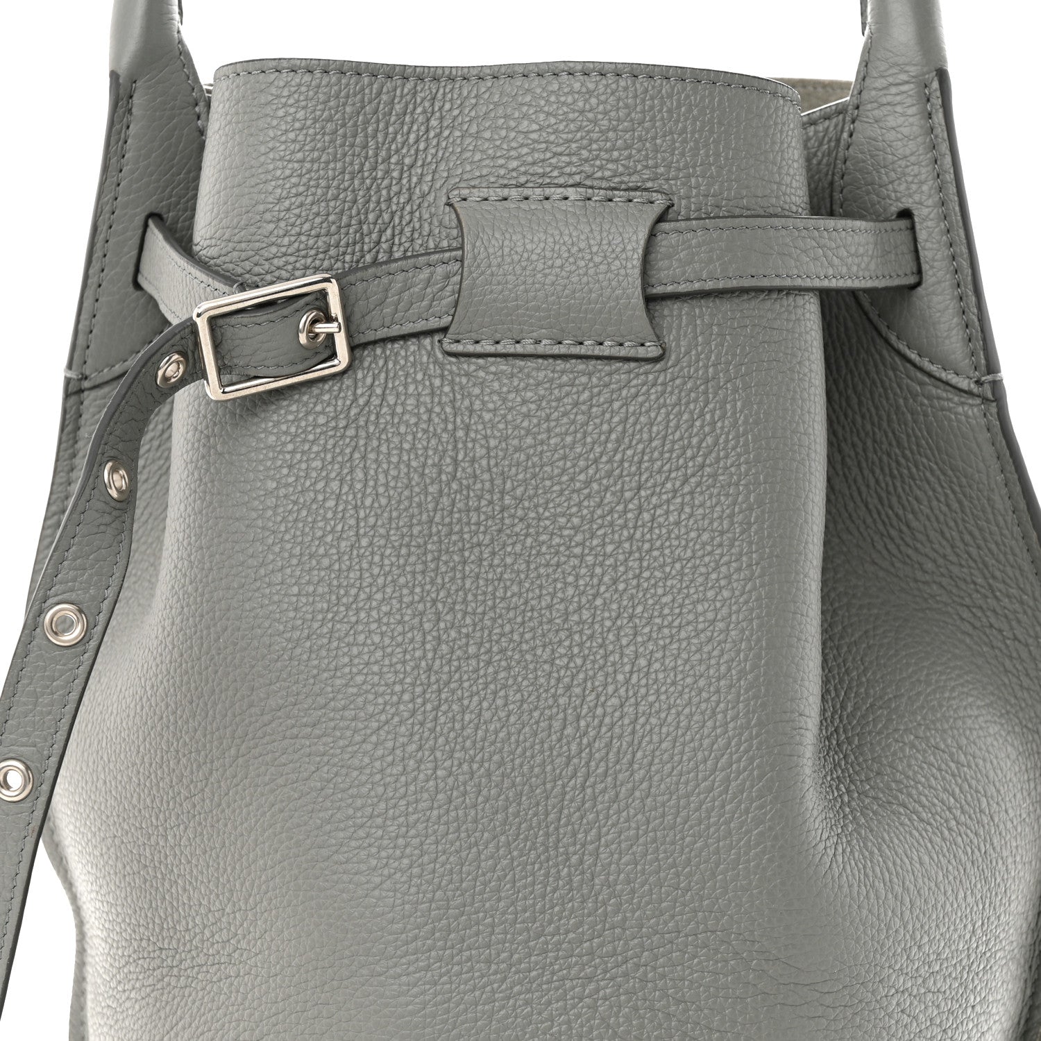 Celine Supple Grained Calfskin Big Bag Bucket Grey 9 of 12