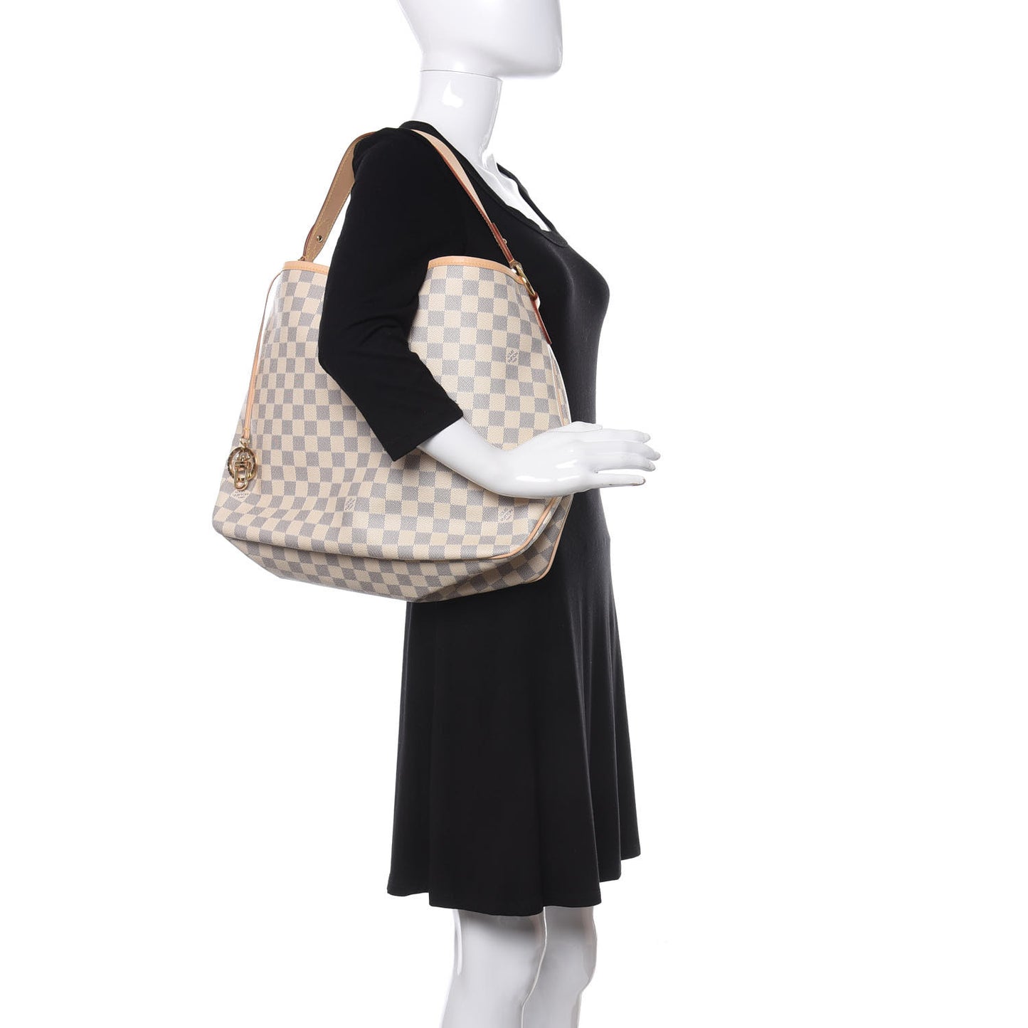 Damier Azur Delightful MM Rose Ballerine