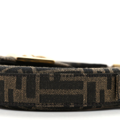 Fendi Fabric Jacquard FF 1974 Mini Cookie Hobo Bag Tobacco Moro 10 of 11