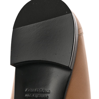 Hermes Goatskin Womens Royal Loafers 38 Beige Argile 12 of 13