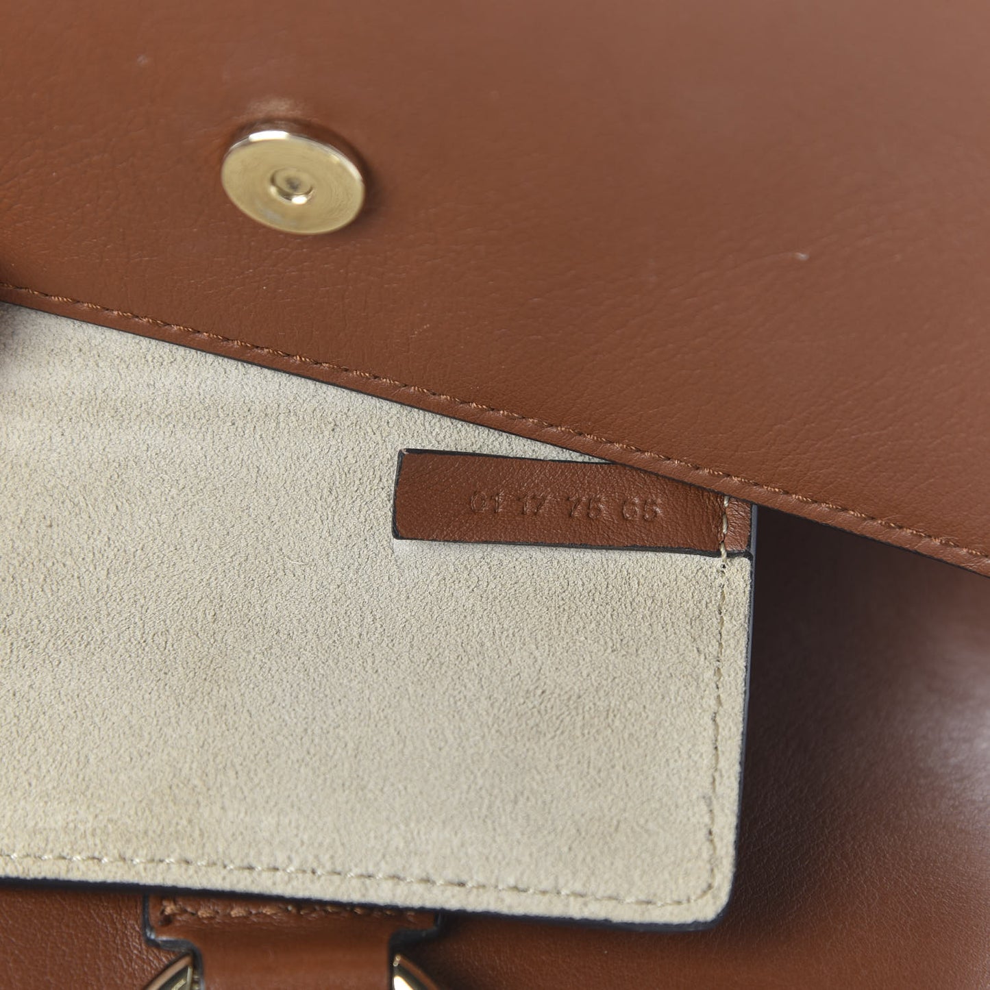 Suede Calfskin Mini Faye Shoulder Bag Tobacco