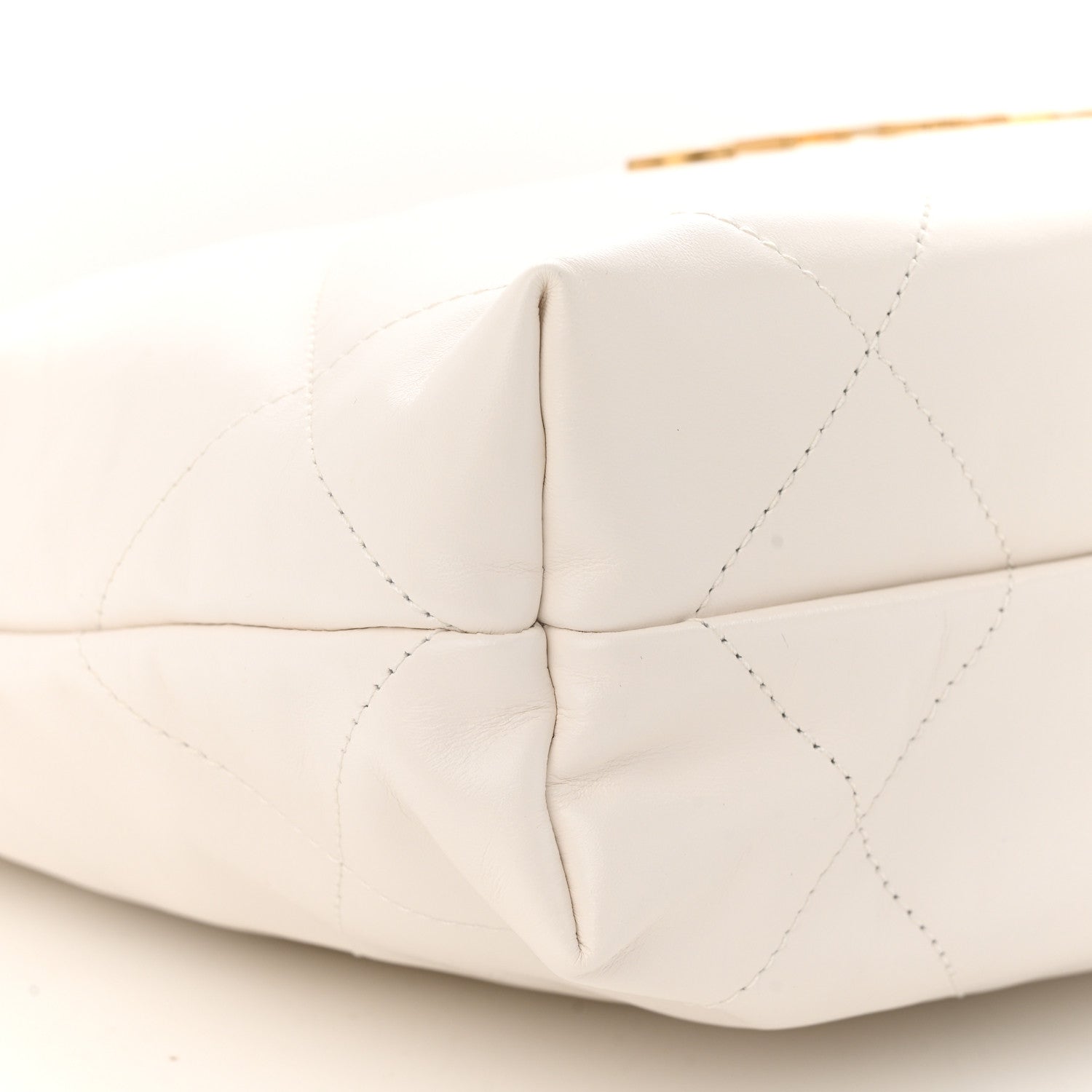 Chanel Shiny Calfskin Quilted Small Chanel 22 White 10 of 12
