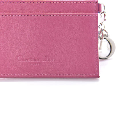 Christian Dior Lambskin Cannage Lady Dior Card Holder Pink 6 of 8