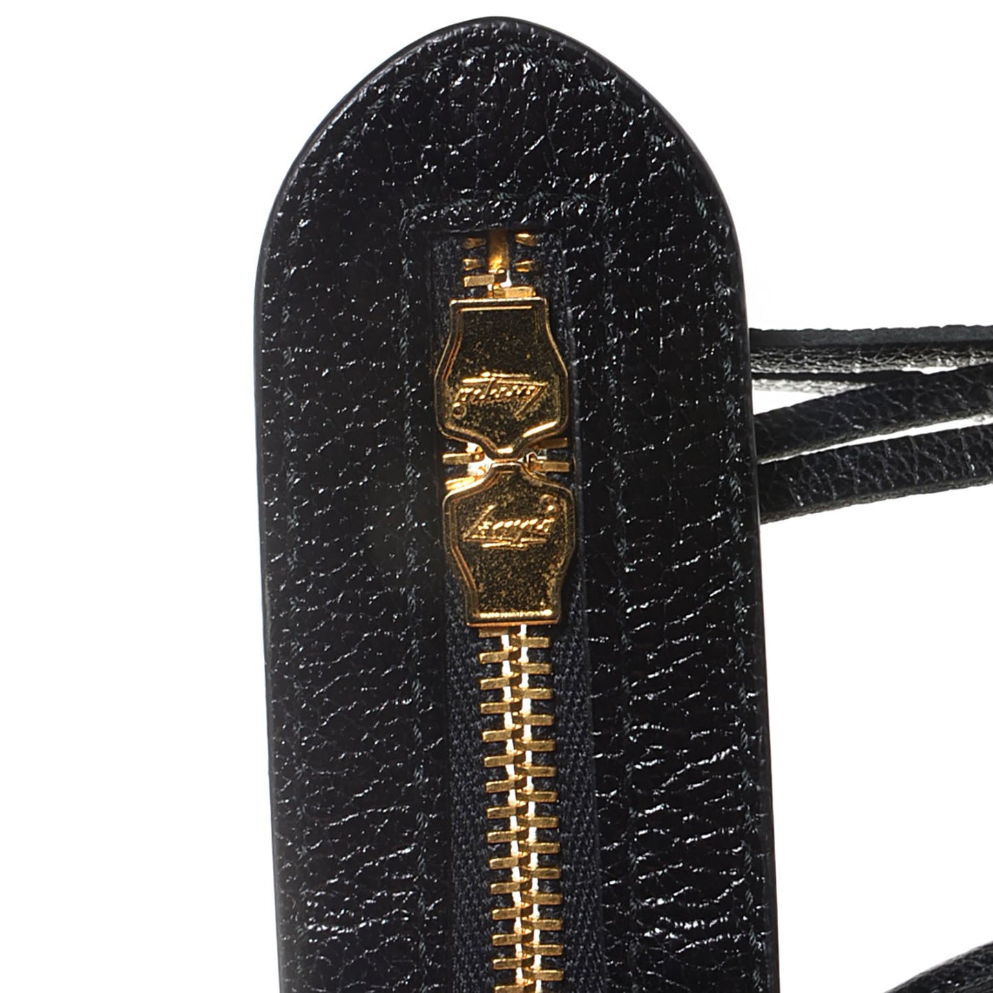 Chevre Gold Metallic Edge Hardware City Black