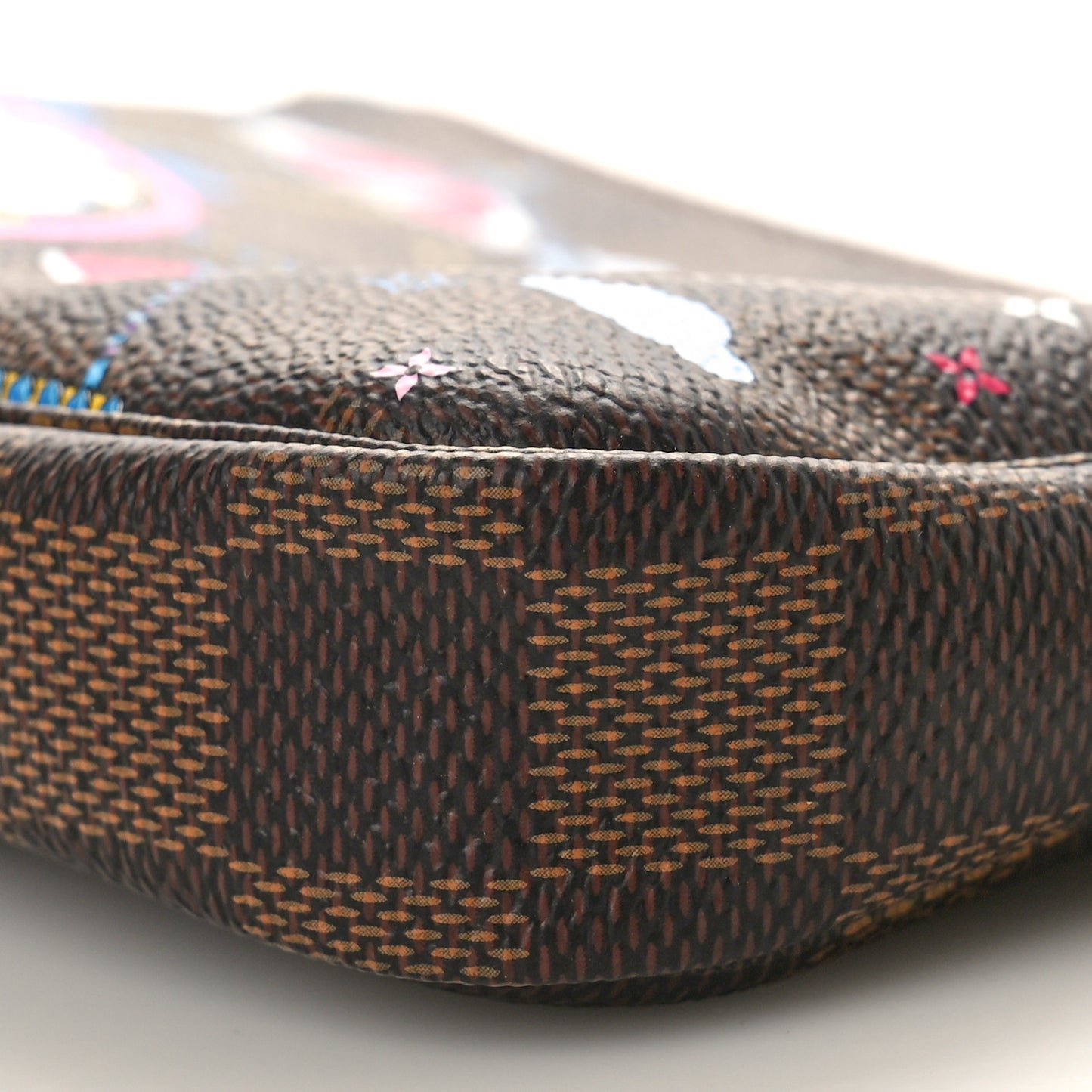 Damier Ebene 2020 Christmas Animation Big Wheel Mini Pochette Accessories Rose Ballerine