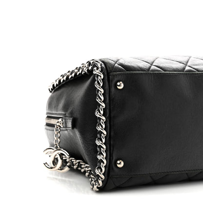 Chanel Calfskin Chain Around Bowler Black 9 of 10