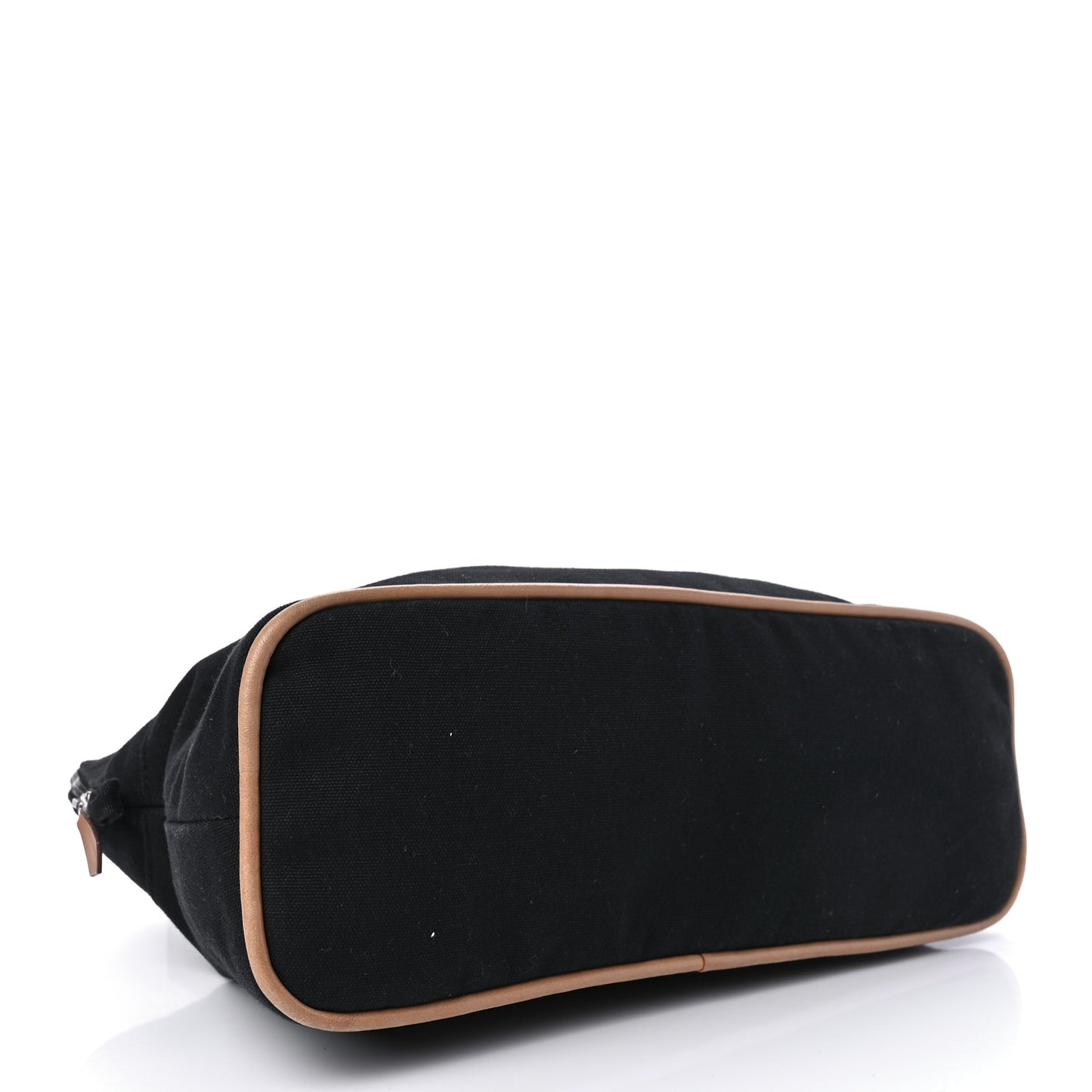 Cotton Canvas Bolide Travel Cosmetic Pouch Black