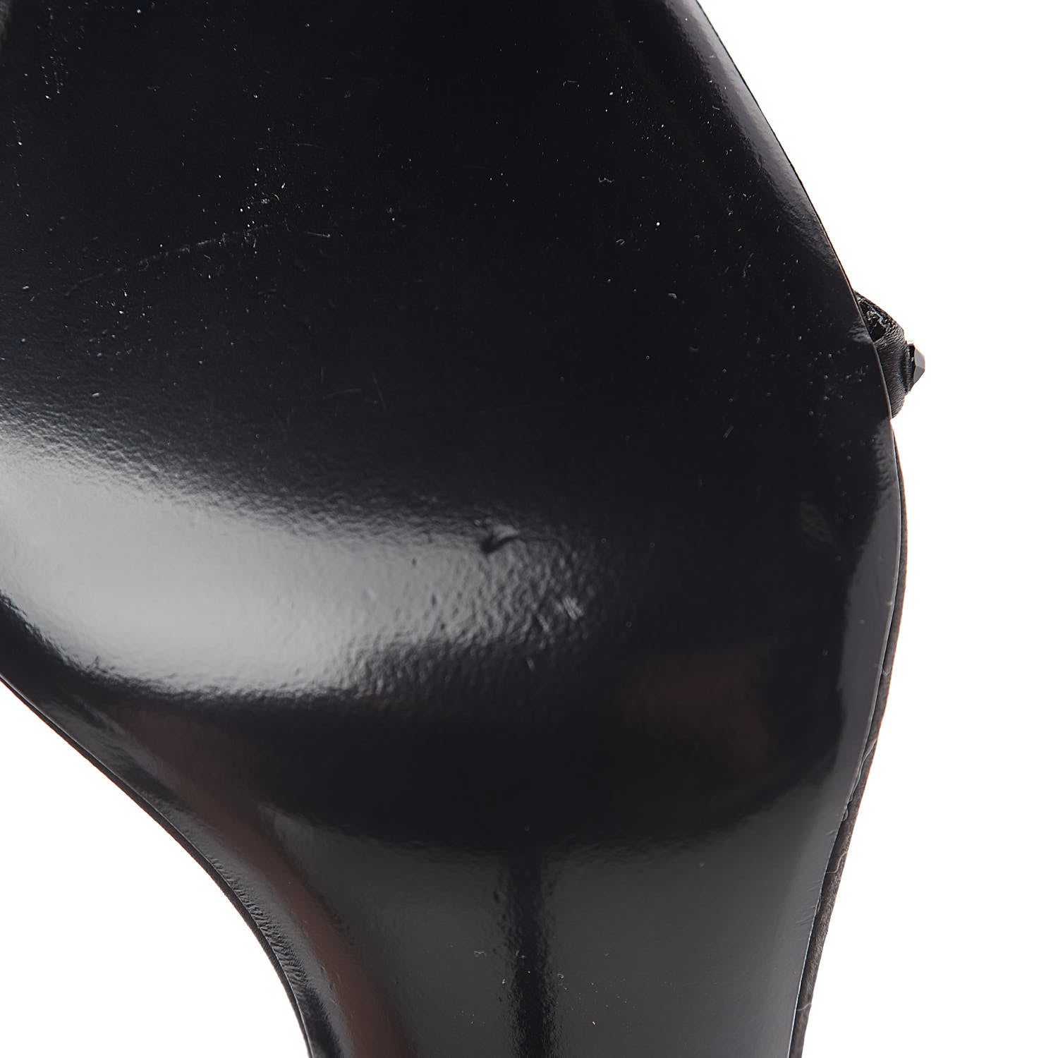 Saint Laurent Satin Crystal Opyum Sandals 39 Black 8 of 9