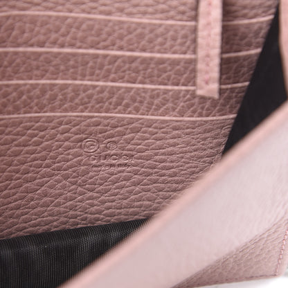 Gucci Dollar Calfskin Interlocking G Chain Wallet Soft Pink 6 of 11