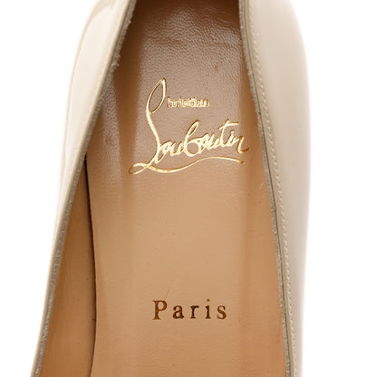 Christian Louboutin Patent Tibur Slingback 70 Pumps 40 Colombe Red 6 of 9