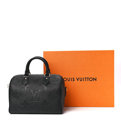 Louis Vuitton Empreinte Monogram Giant Speedy Bandouliere 25 Black 12 of 12