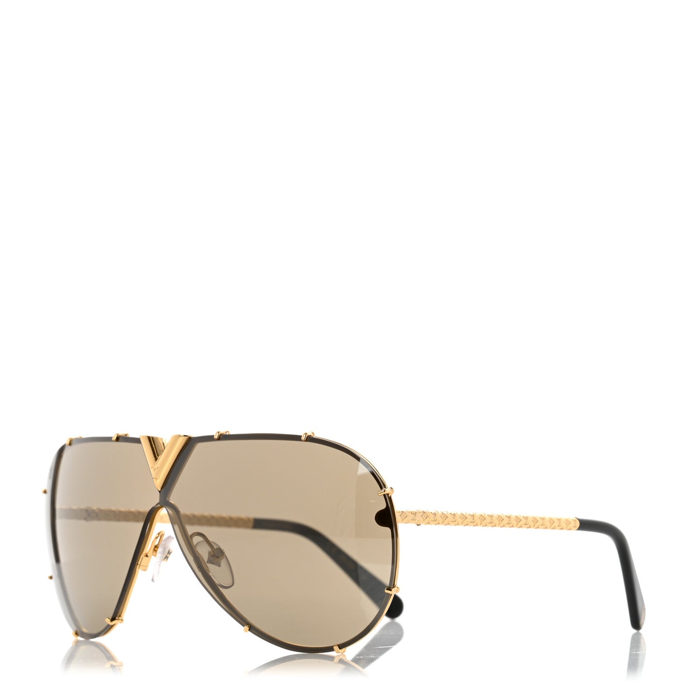 Metal LV Drive Sunglasses Z0897W Black Gold