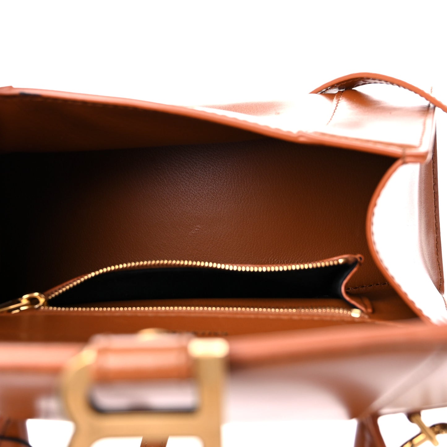 Shiny Box Calfskin Small Hourglass Top Handle Bag Camel