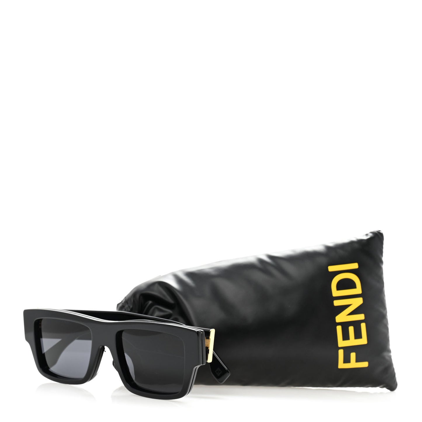 Acetate Square Sunglasses FE40118F Black