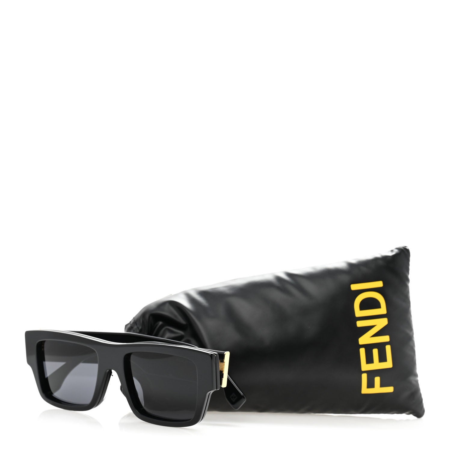 Fendi Acetate Square Sunglasses FE40118F Black 8 of 8