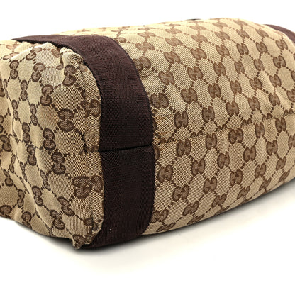 Gucci GG Monogram Medium Handle Vertical Tote Bag Dark Brown 9 of 10