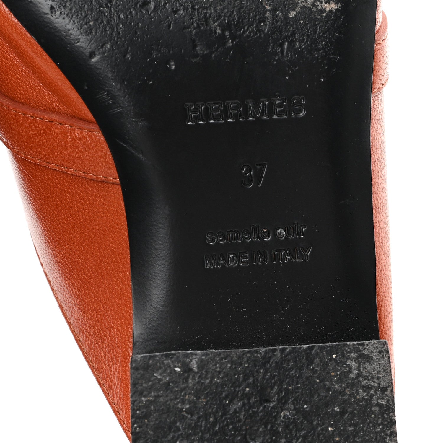 Hermes Heritage Calfskin Oz Mules 38 naturel 7 of 9