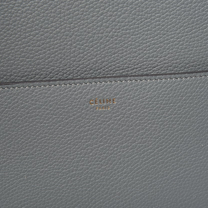 Celine Soft Grained Calfskin Sangle Bucket Bag Storm 6 of 8